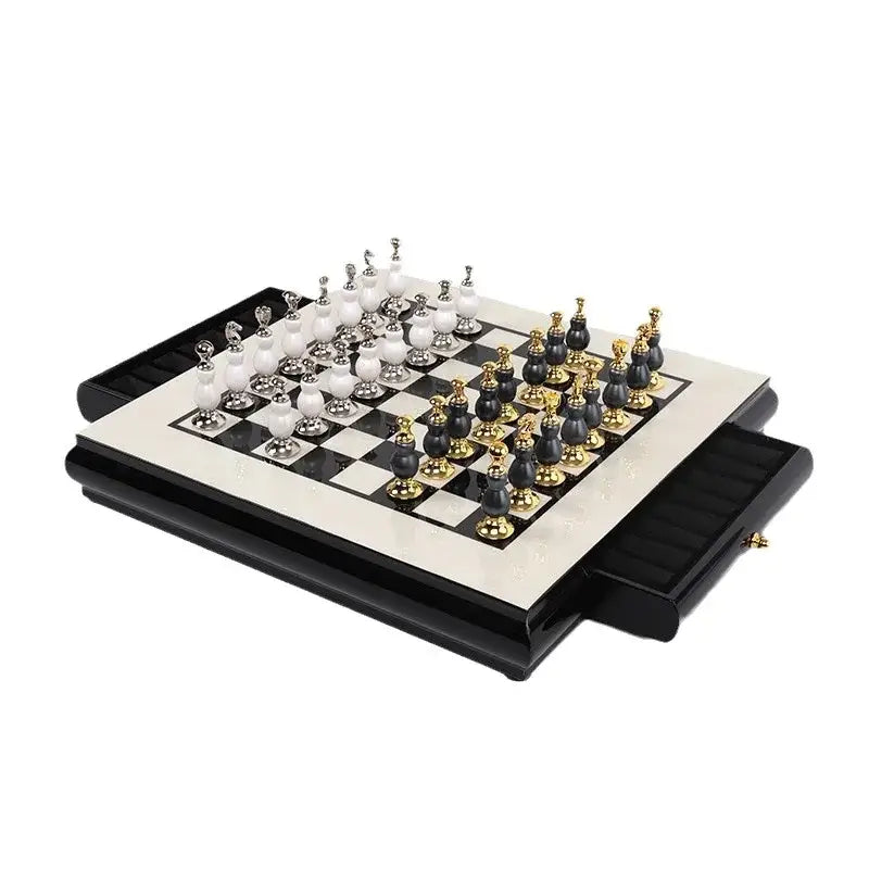 Wooden Marble Chess Set