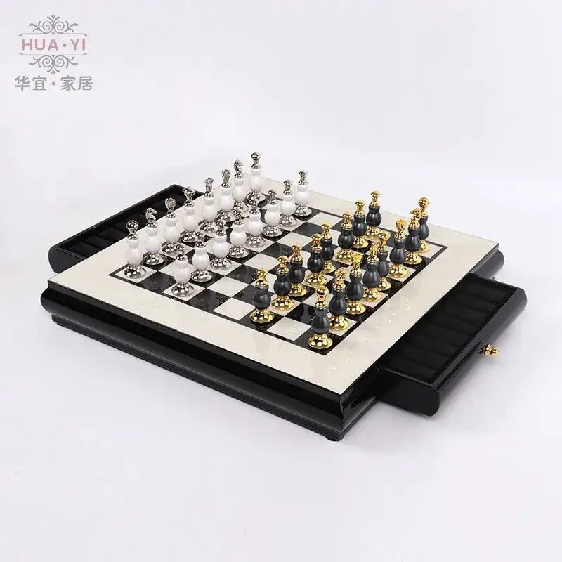 Wooden Marble Chess Set