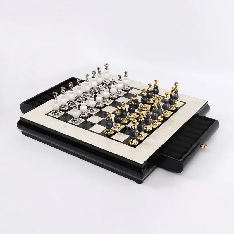 Wooden Marble Chess Set