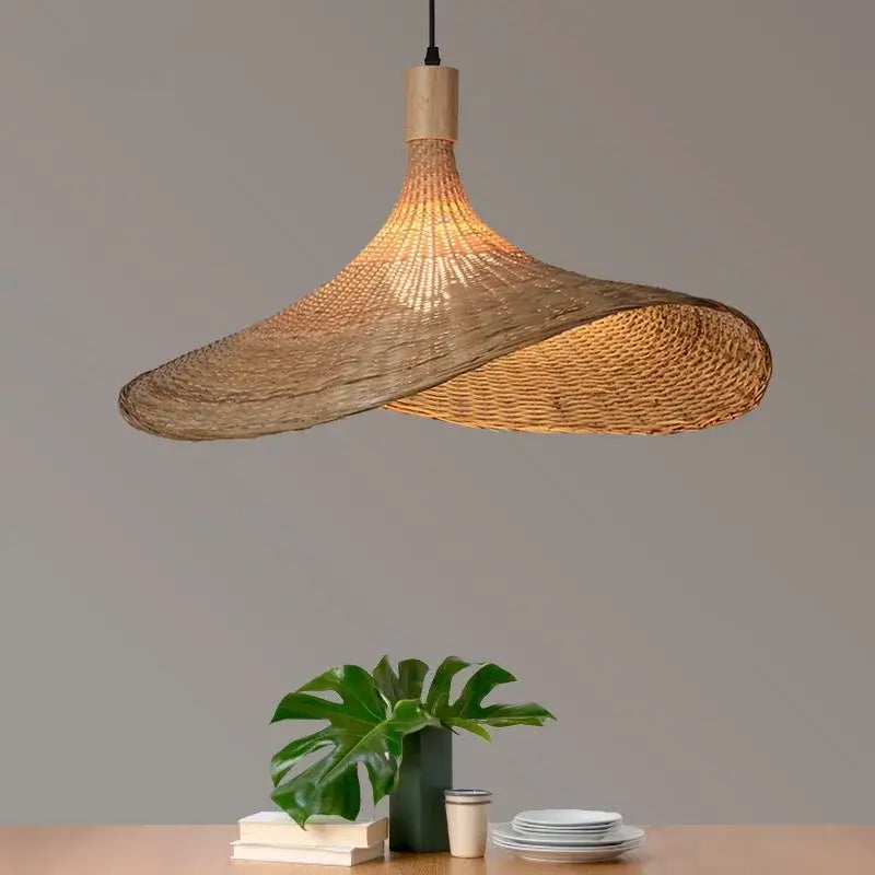 Bamboo Rattan Pendant Chandelier