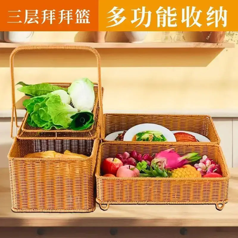 Rattan Picnic Basket Lid