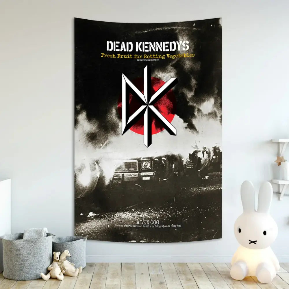 Rock Band Flag Tapestry