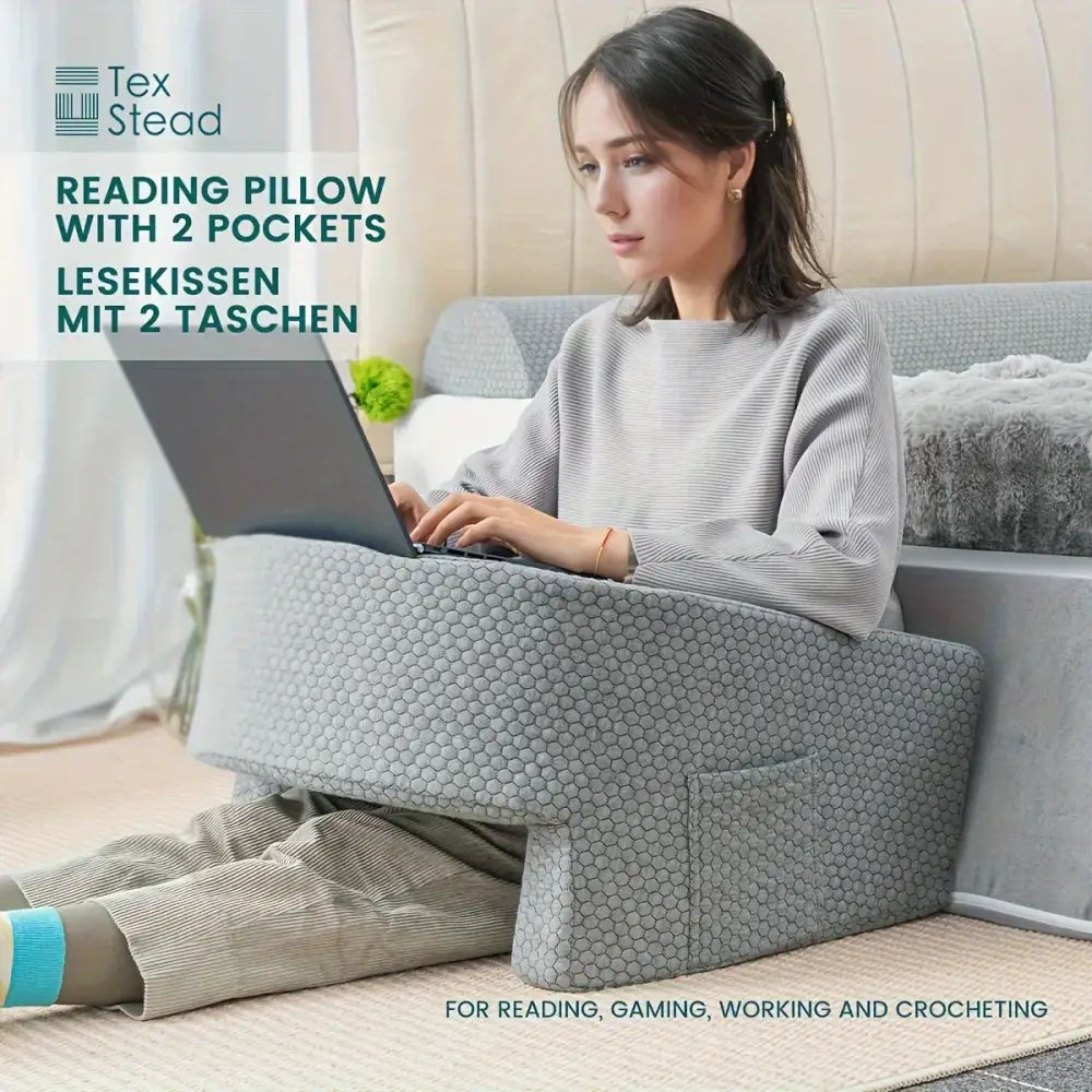 Gray Hexagonal Arm Pillow
