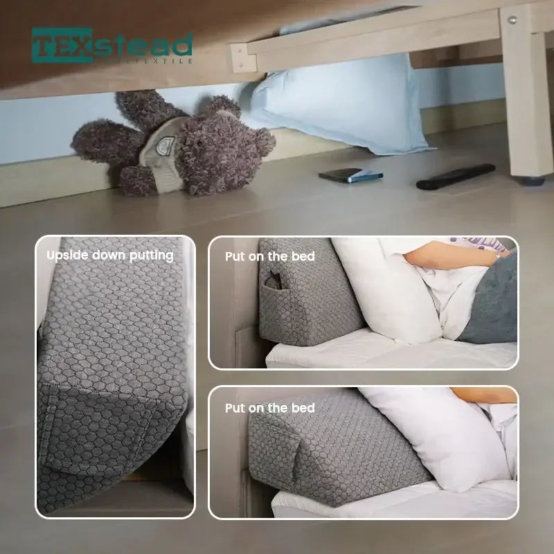 Gray Hexagonal Pillow Wedge