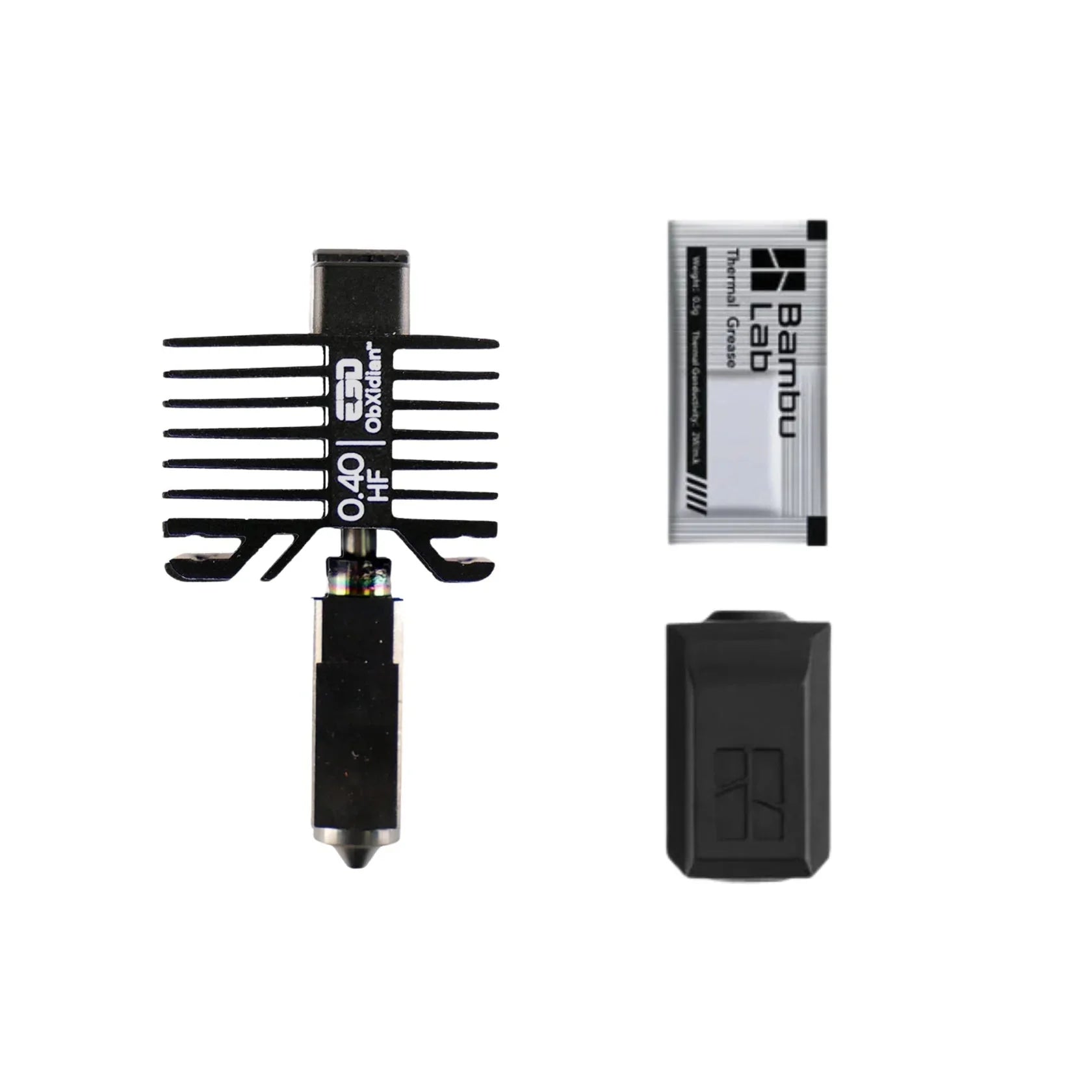 E3D High Flow ObXidian Hot End for Bambu Lab Printers X1 and P1 Series (X1C P1P etc.) - Fully Assembled and Self Assembled Kits
