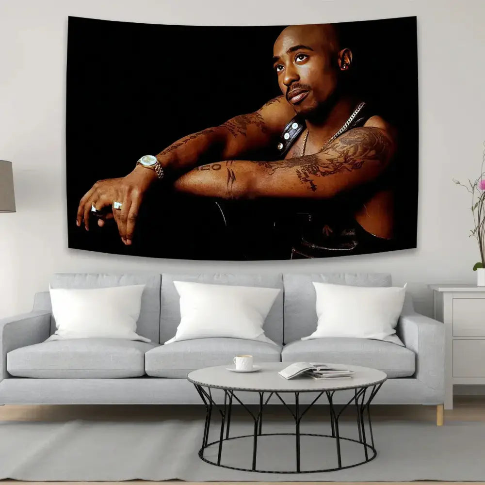Red White Hip-Hop Tapestry