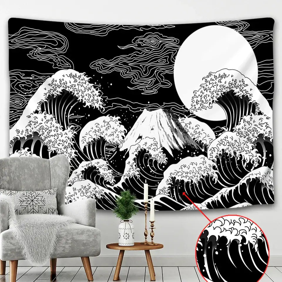 Hokusai Beach Wall Tapestry