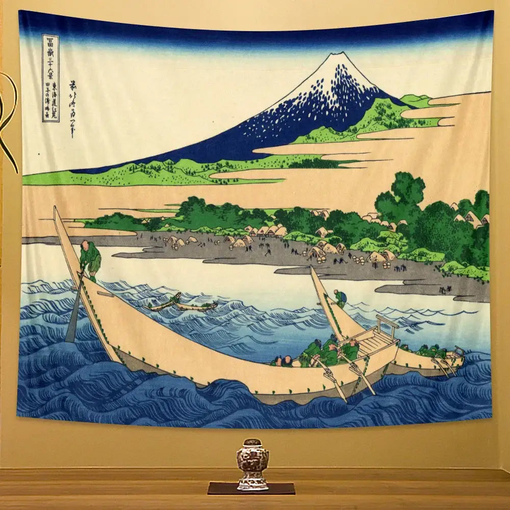Hokusai Beach Wall Tapestry