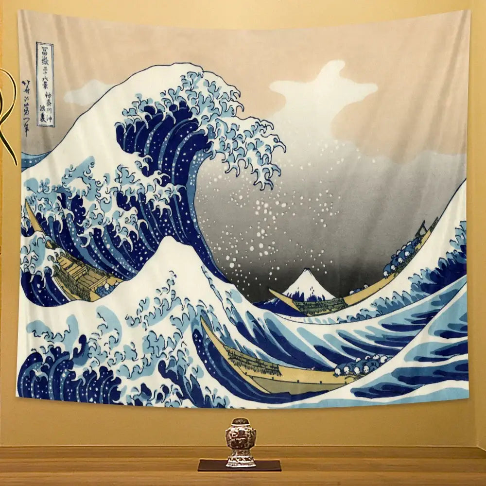 Hokusai Beach Wall Tapestry