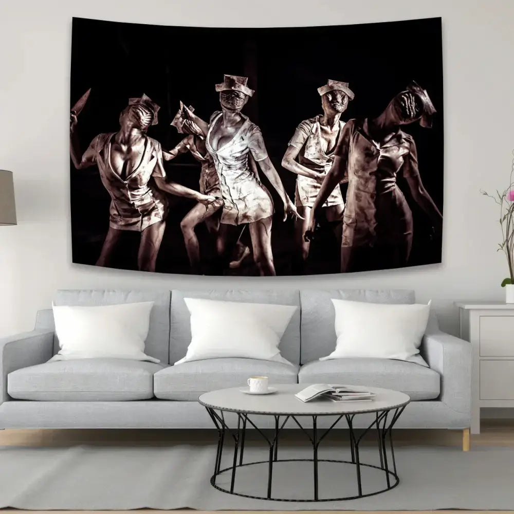 Black Sepia Tapestry