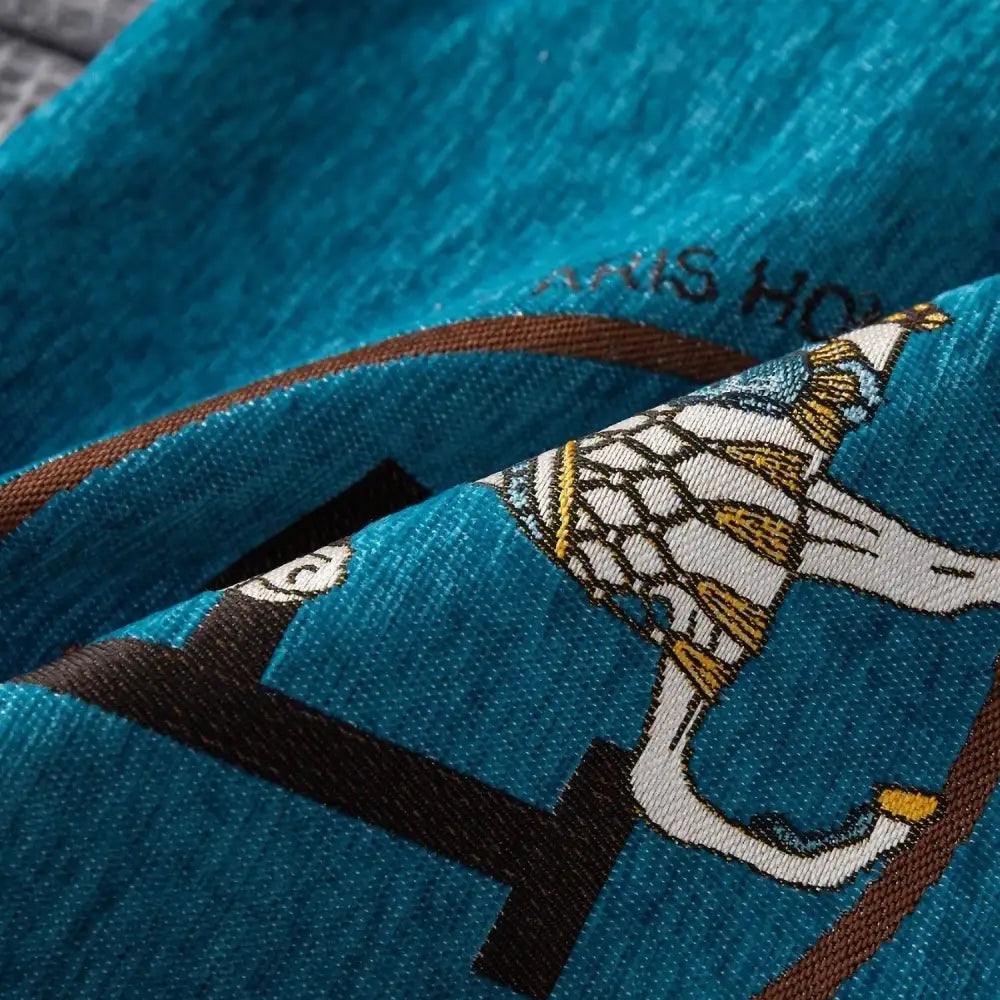 Embroidered Jacquard Pillow Cover
