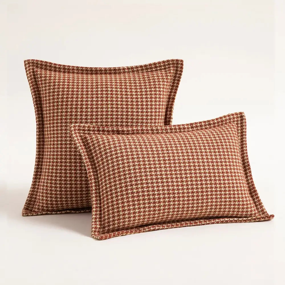 Black Houndstooth Cushion Cover