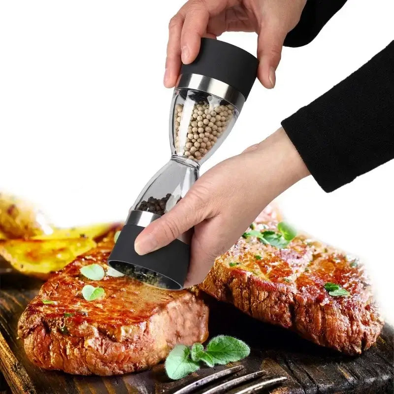 Black Stainless Spice Grinder