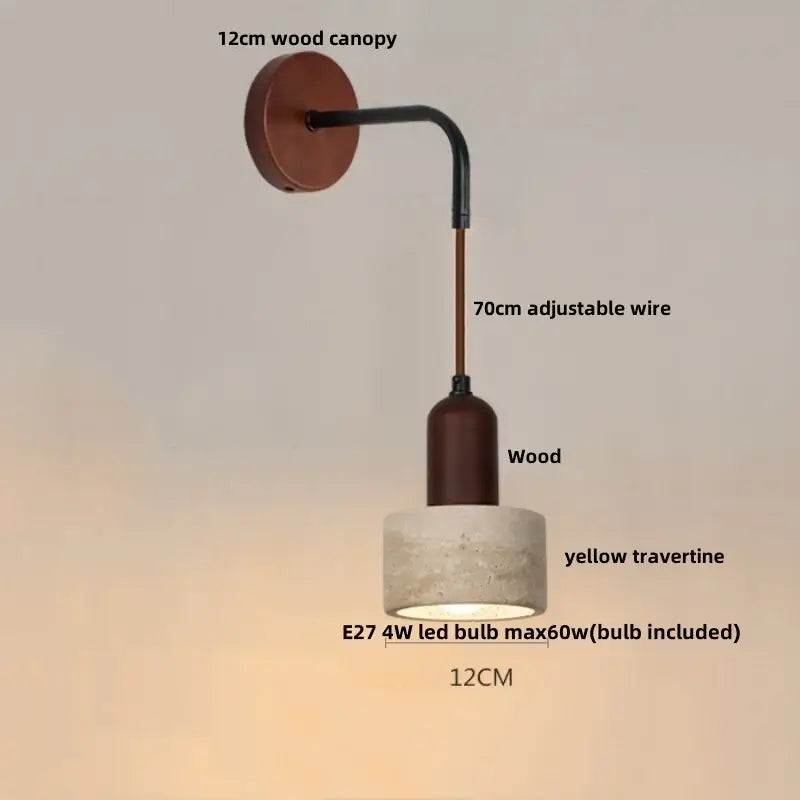 Beige Concrete Wall Lamp