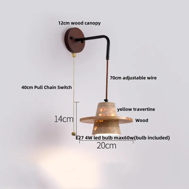 Beige Concrete Wall Lamp