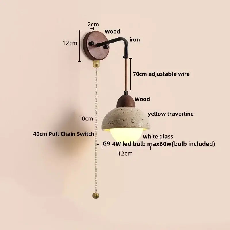 Beige Concrete Wall Lamp
