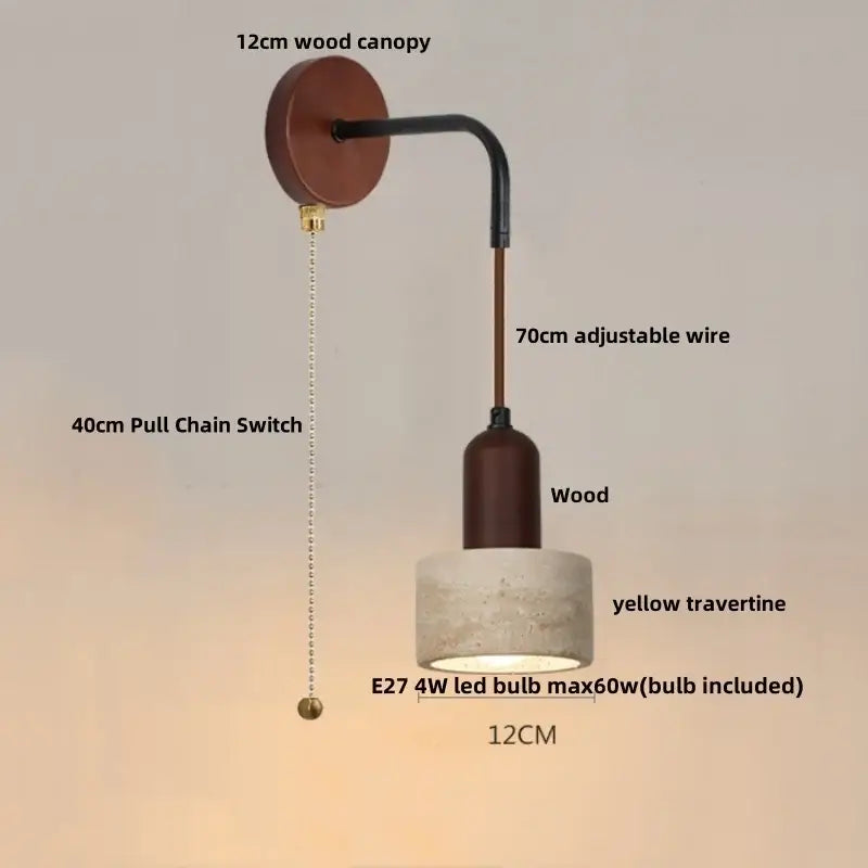 Beige Concrete Wall Lamp