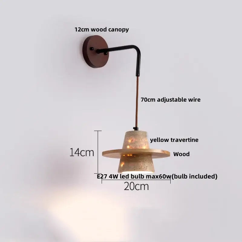 Beige Concrete Wall Lamp