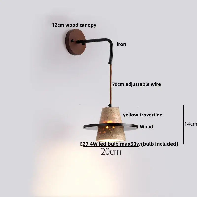 Beige Concrete Wall Lamp