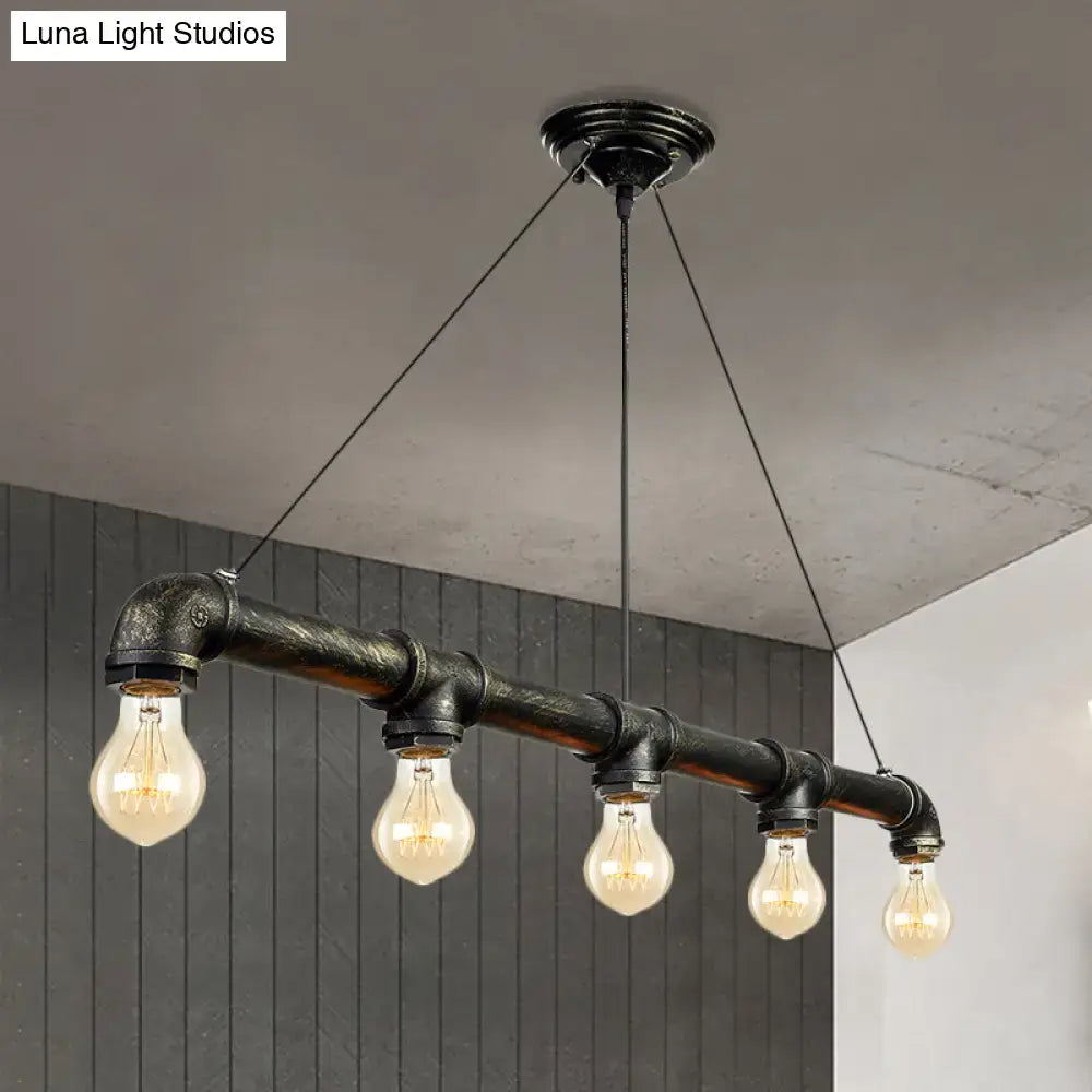 Black Brass Ceiling Chandelier