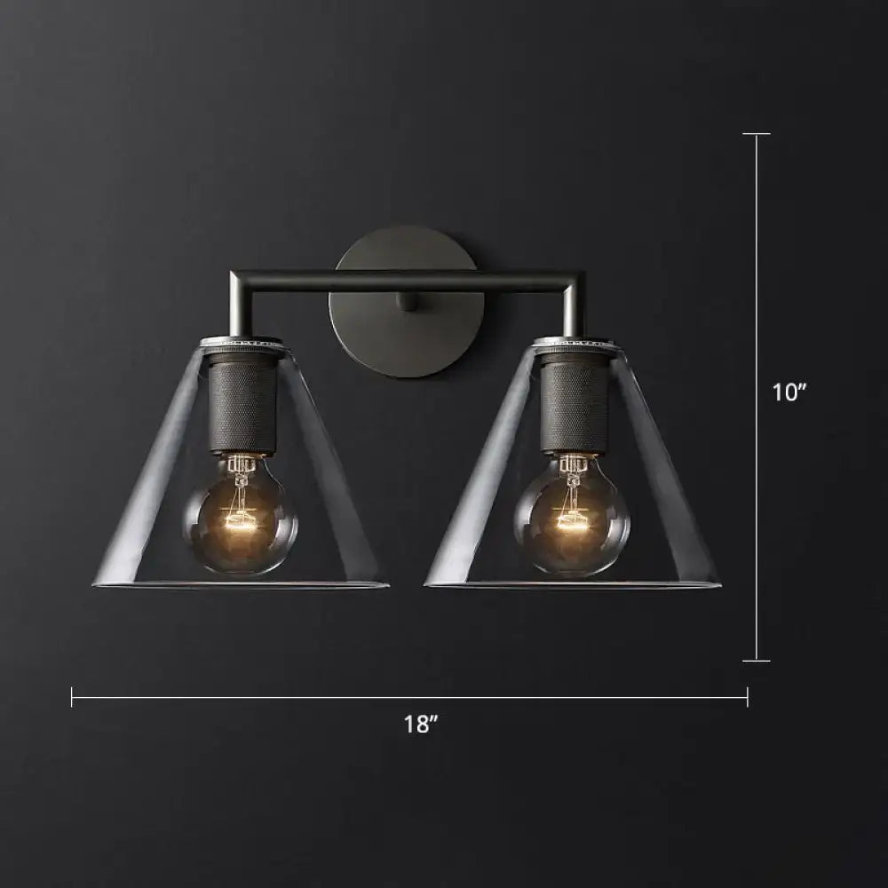 Black Brass Wall Sconce