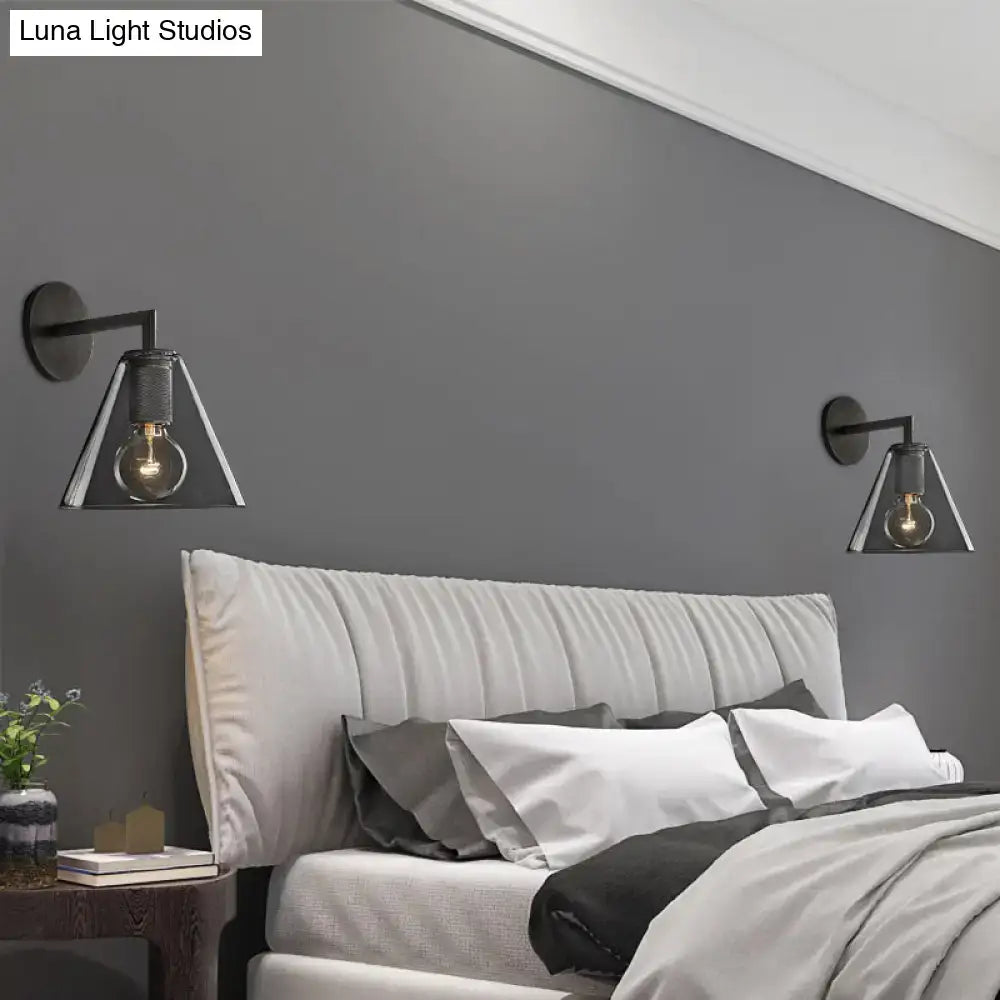 Black Brass Wall Sconce