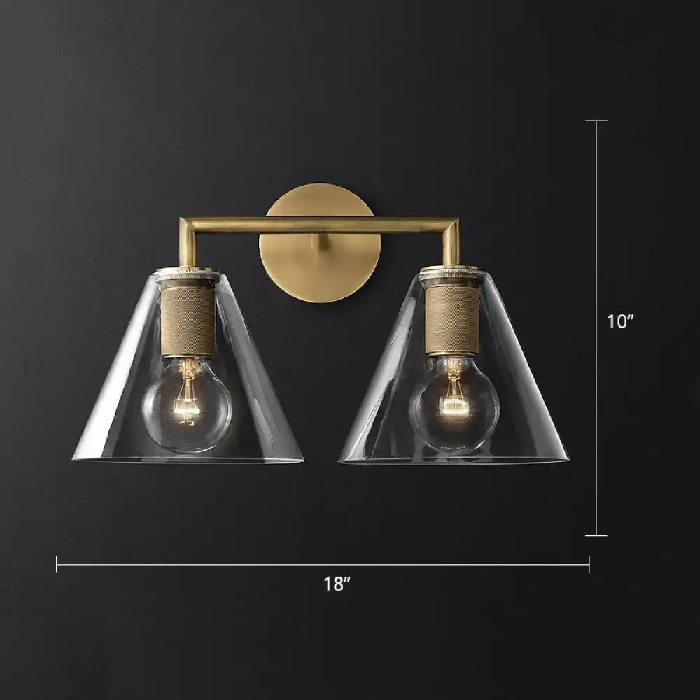 Black Brass Wall Sconce