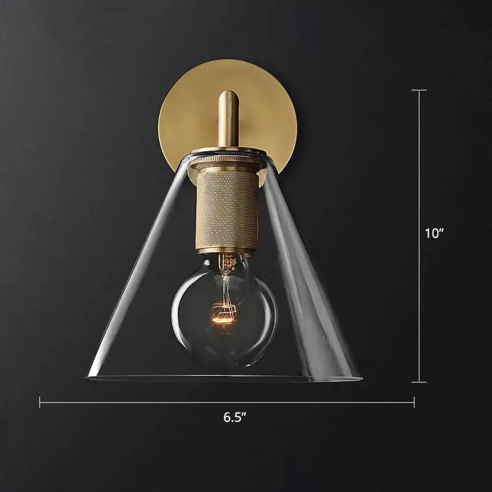 Black Brass Wall Sconce