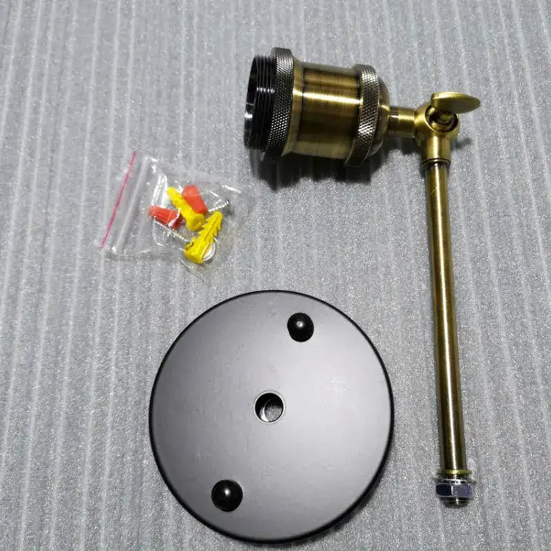 Black Brass LED Sconce with Industrial Finish