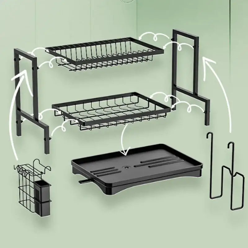 Black Gold Kitchen Rack
