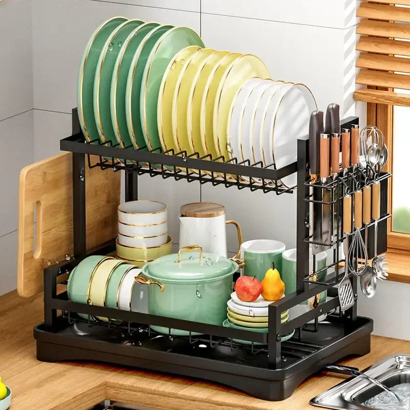 Black Gold Kitchen Rack