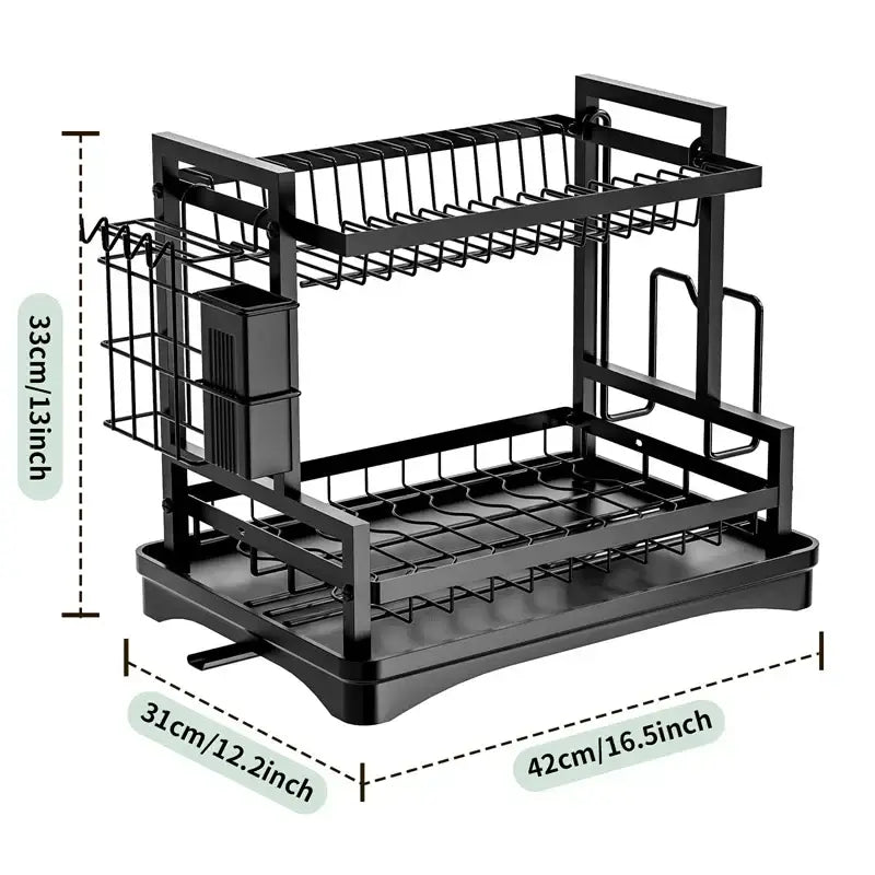 Black Gold Kitchen Rack