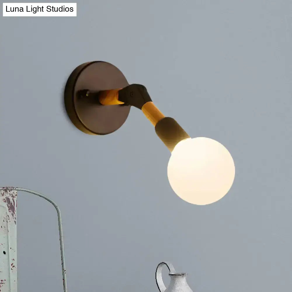 Blue Glass Wall Sconce