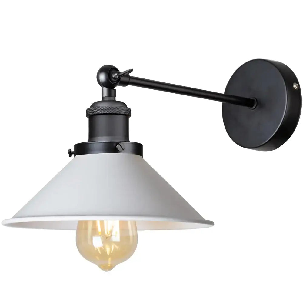 White Metal Wall Lamp
