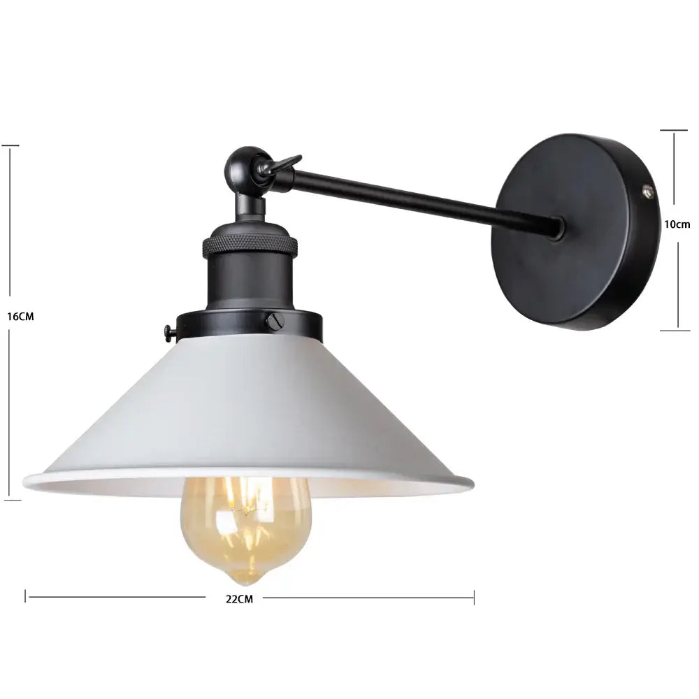 White Metal Wall Lamp