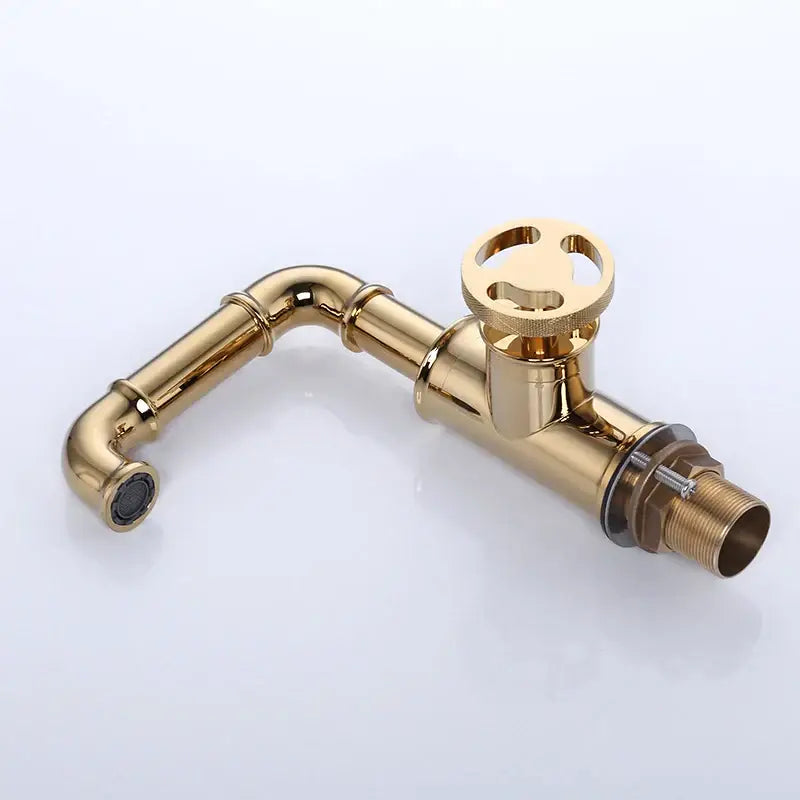 Vintage-Inspired Black Brass Basin Faucet