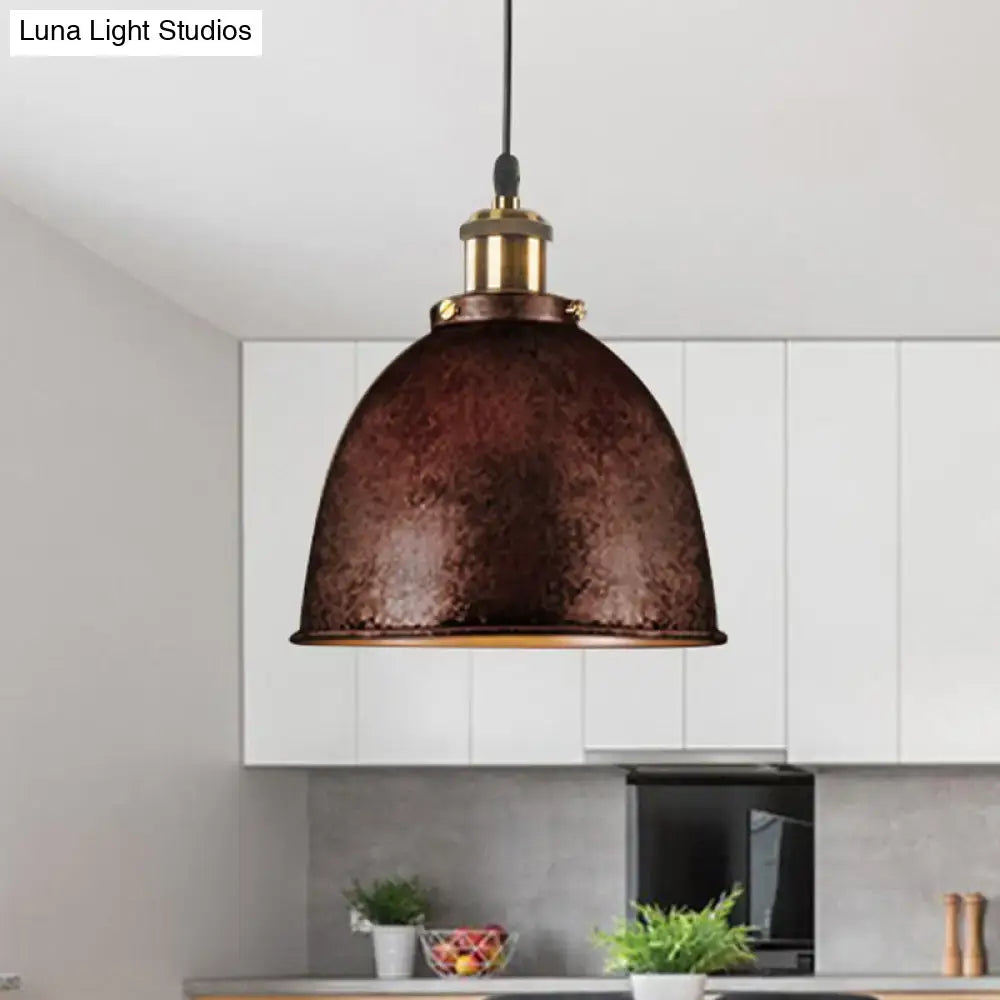 Black Dome Pendant Lamp