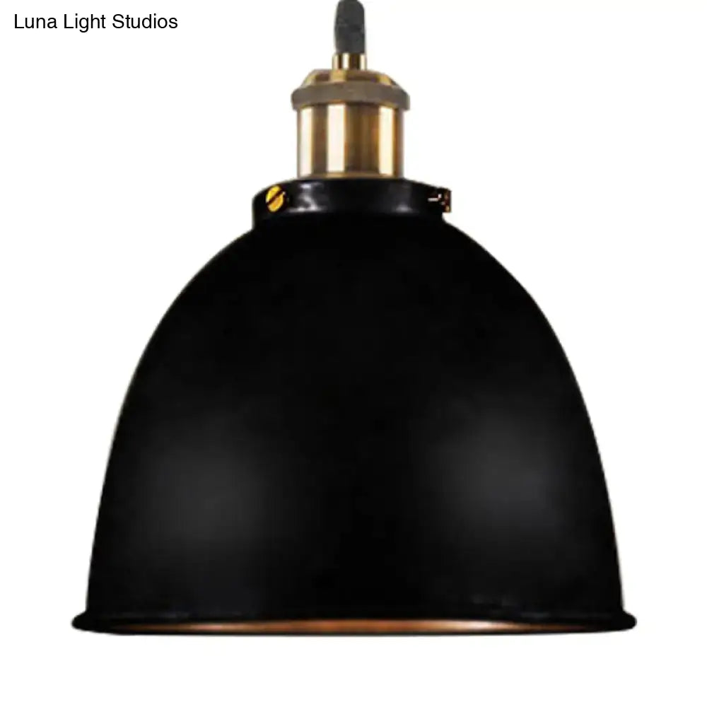 Black Dome Pendant Lamp
