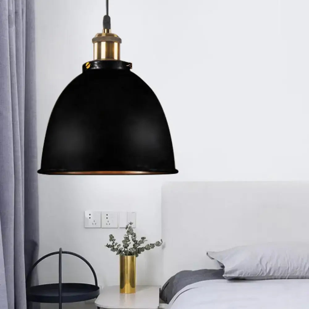Black Dome Pendant Lamp