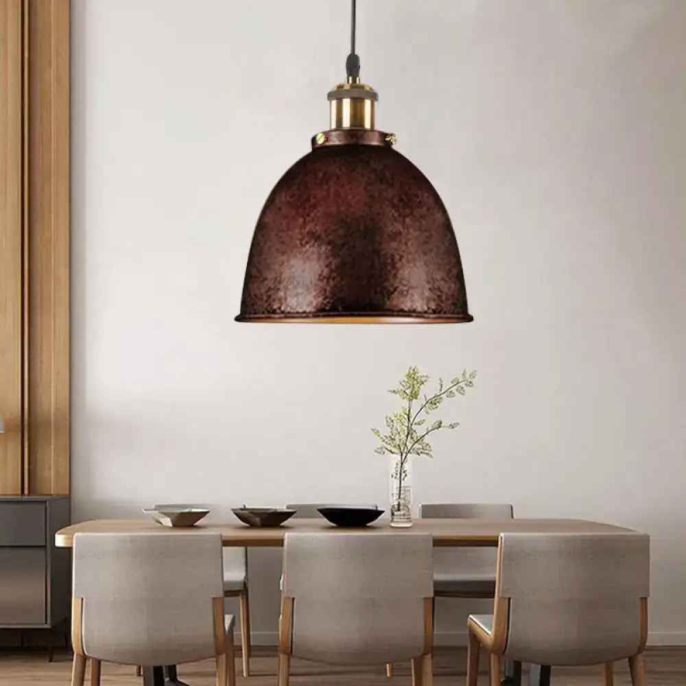 Black Dome Pendant Lamp