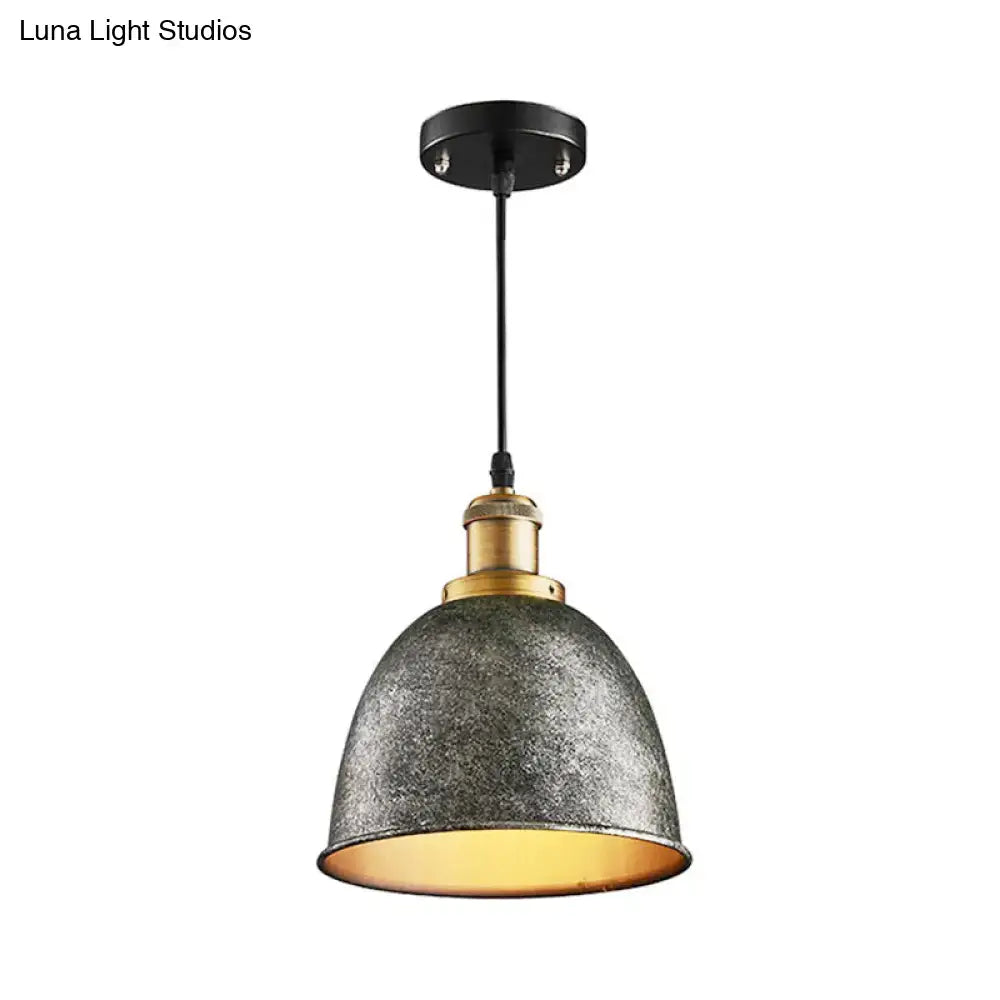 Black Dome Pendant Lamp