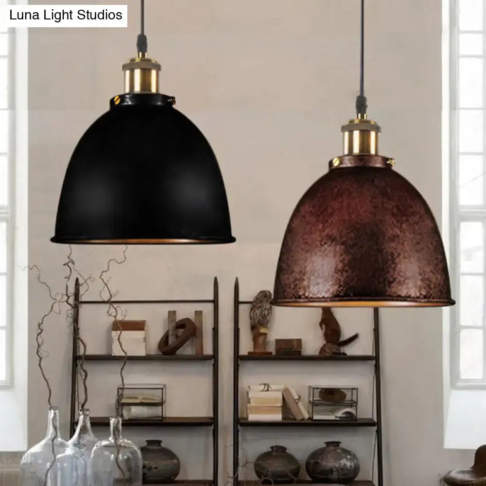 Black Dome Pendant Lamp