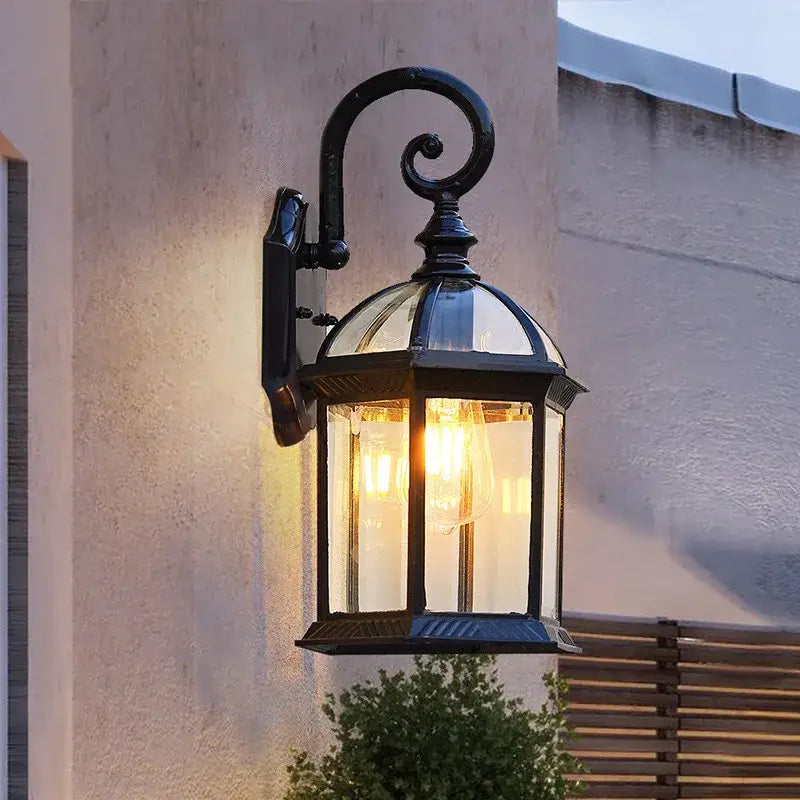 Black Bronze Wall Lantern