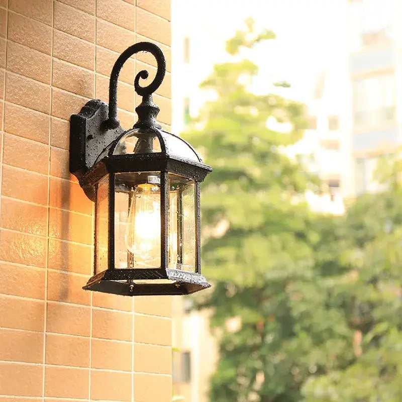 Black Bronze Wall Lantern