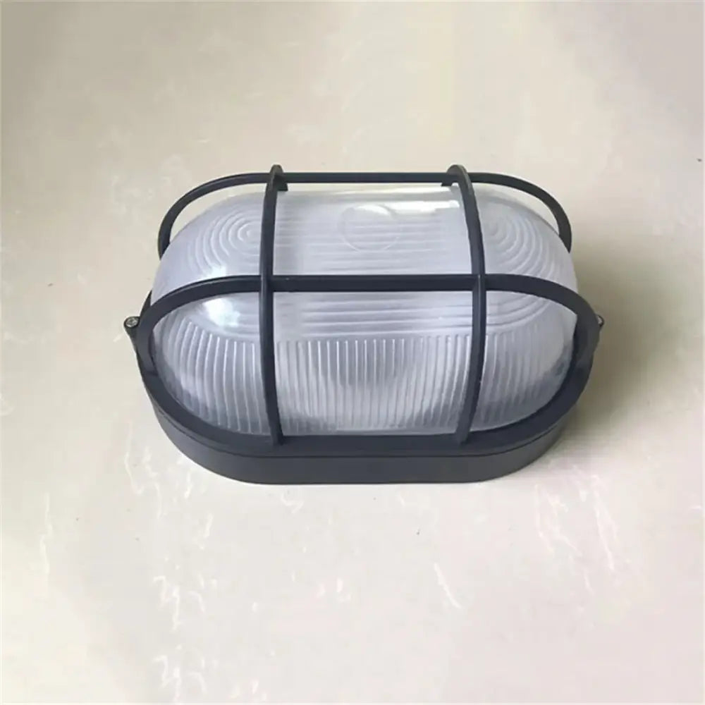 Black Bulkhead Wall Light