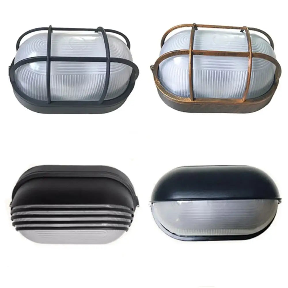 Black Bulkhead Wall Light