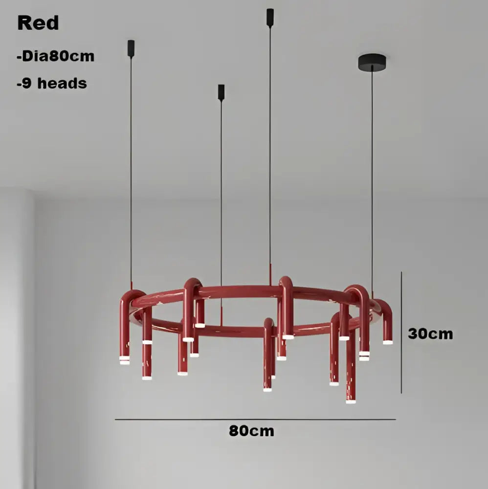 Black Circular Ring Chandelier