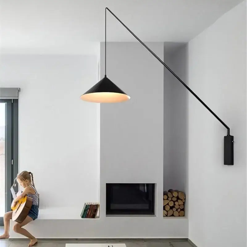 Black Iron Wall Sconce in Small or Large Size