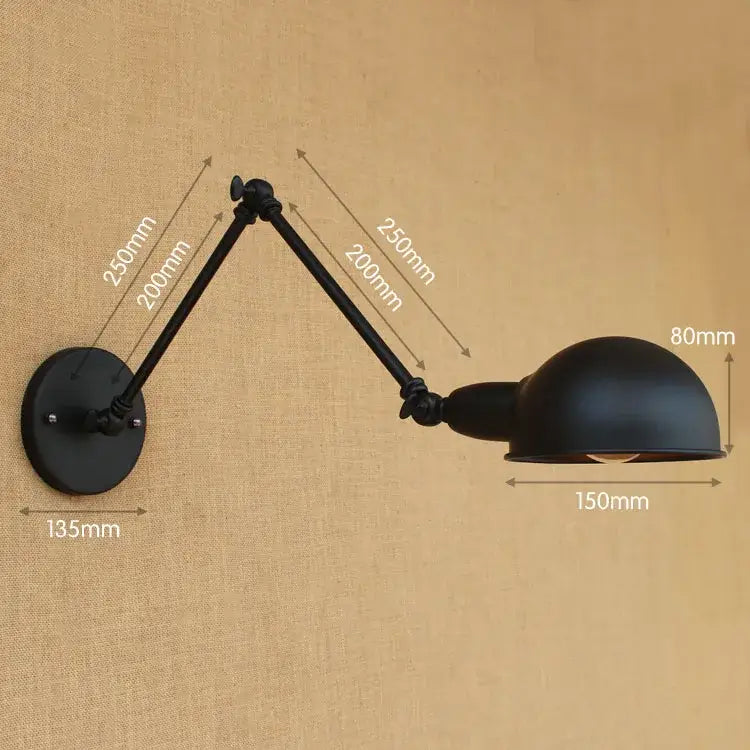 Black Edison Wall Sconce