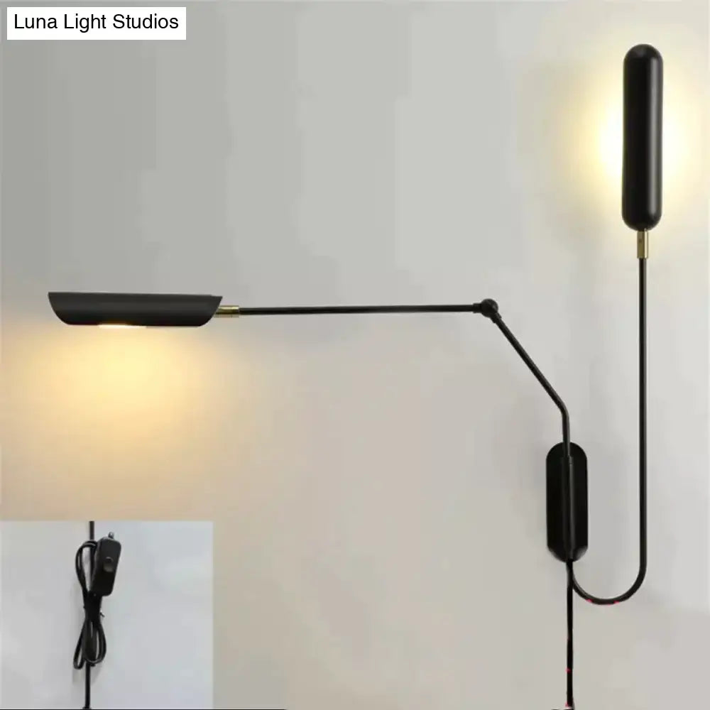 Black Industrial Wall Lamp